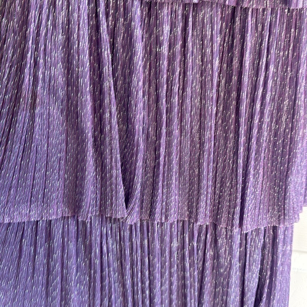 Sabina Musayev Lavender Layered Maxi Dress - Picture 6 of 8